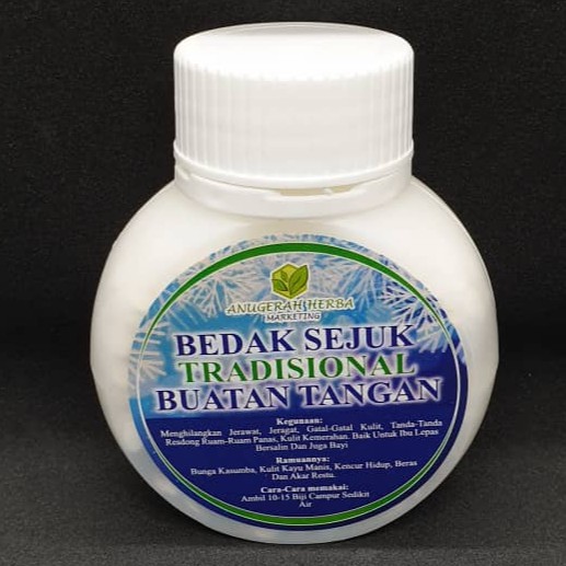 Anugerah Herba Bedak Sejuk Tradisional Buatan Tangan Shopee Singapore