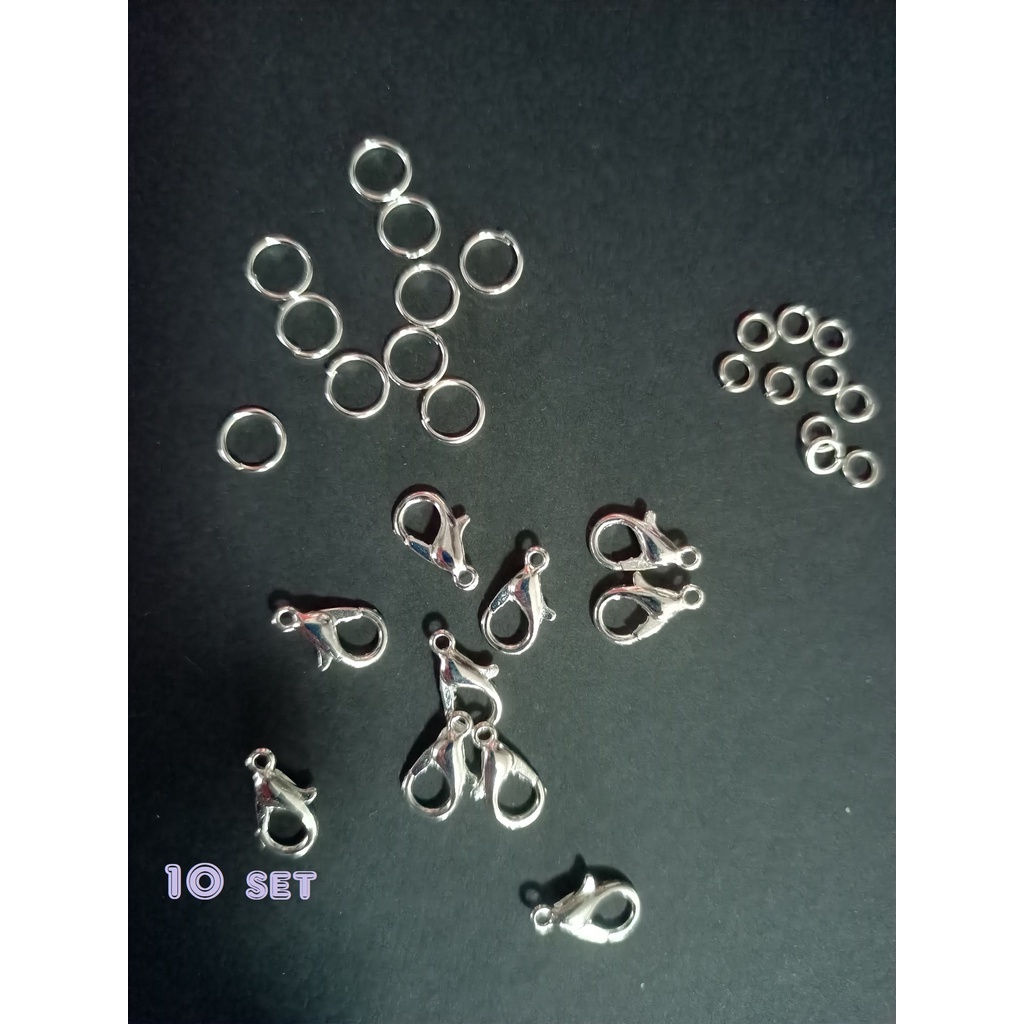 Lobster clasp Hook Jewelry making keychain Jump Ring Necklace Bracelet