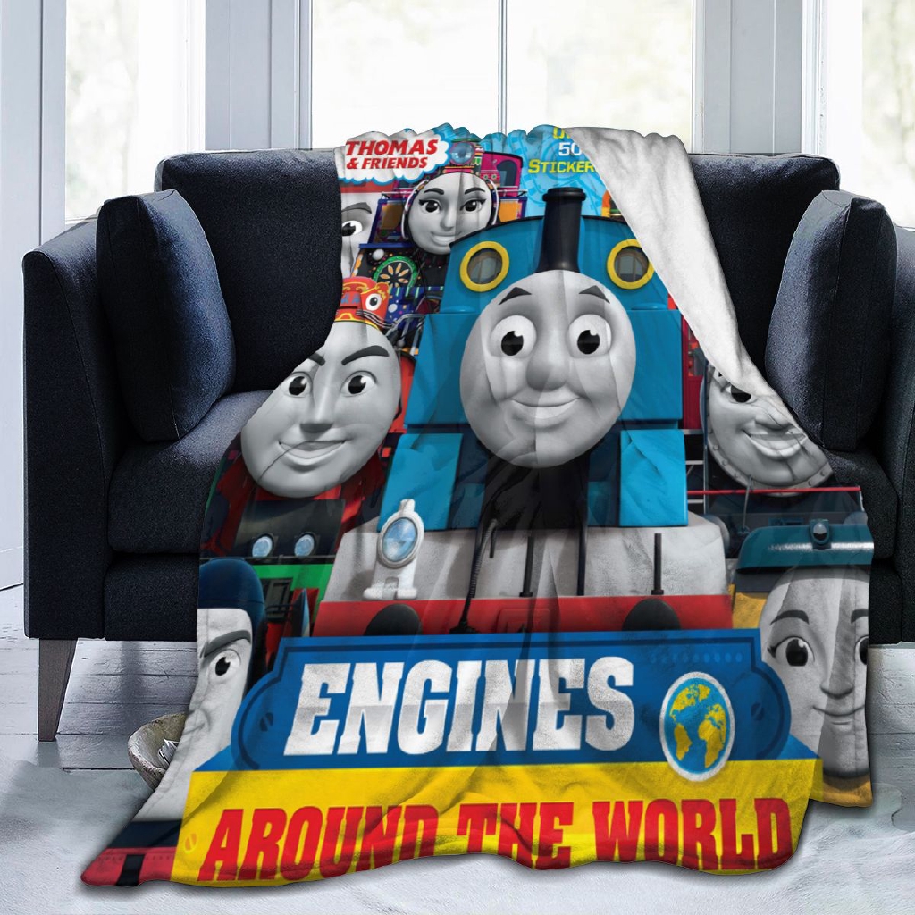 Thomas Friends Engunes Around The World Sofa Blanket Ultra Soft And Warm Throw Blankets For Couch Bed Outdoor Shopee Singapore