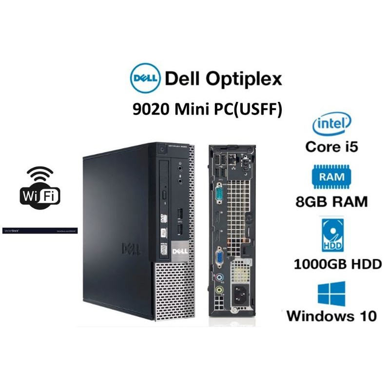 Dell Optiplex 90 Micro Pc Intel Core I5 4th Gen 8gb Ram 1tb Hdd Windows 10 Pro Ms Office Refurbished Shopee Singapore