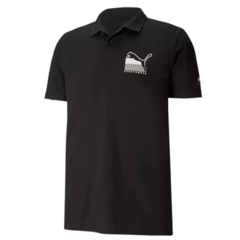 puma jersey polo shirt mens