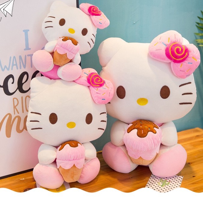 Hello Kitty Doll Plush Toy Pink Kt Doll Birthday Gift Shopee Singapore