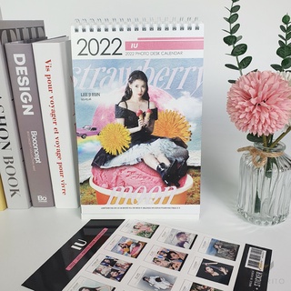 Iu Calendar Summer 2022 Iu Photo Desk Calendar 2022 (Random)+ (Freebie Iu 2 Photocard) Standing  Spiral Bound Desk Calendar | Shopee Singapore