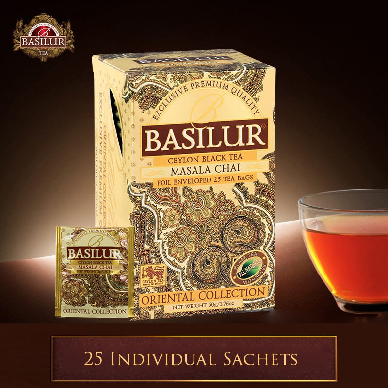 Basilur Masala Chai Ceylon Black Tea (25 Individual Sachets) Shopee Singapore
