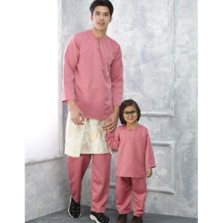 (XS - 4xl) Baju Melayu teluk belanga johor slim fit plus size sedondon Father And Son Marriage Tunanguri raya