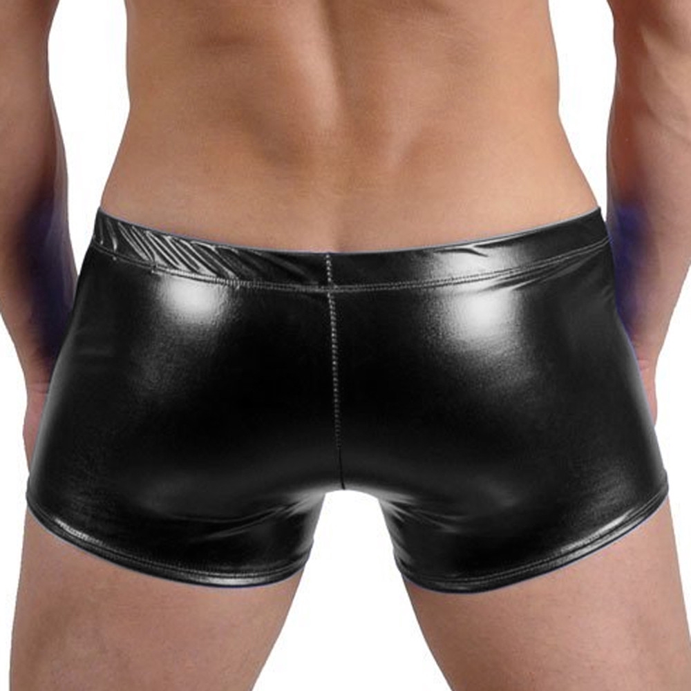 mens leather swimwear