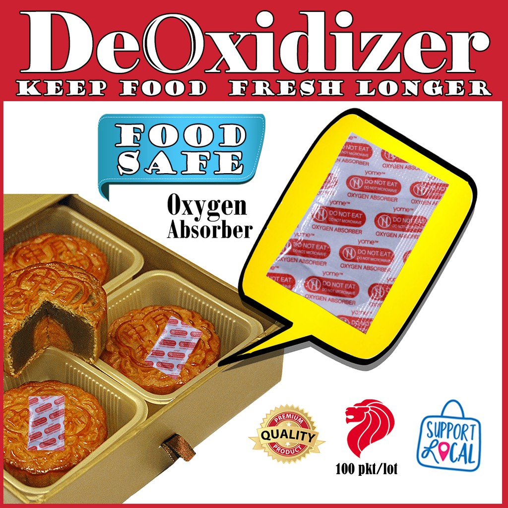 Deoxidizer Food Grade Oxygen Absorber Deoxidization Oxygen Scavenger Freshness Prevent Molding Tag Desiccant Silica Gel Shopee Singapore
