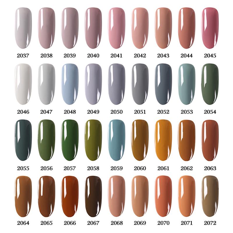 COLOR NUMBERS: 2021-2054 Soak Off Varnish Semi Permanent UV Gel Nail