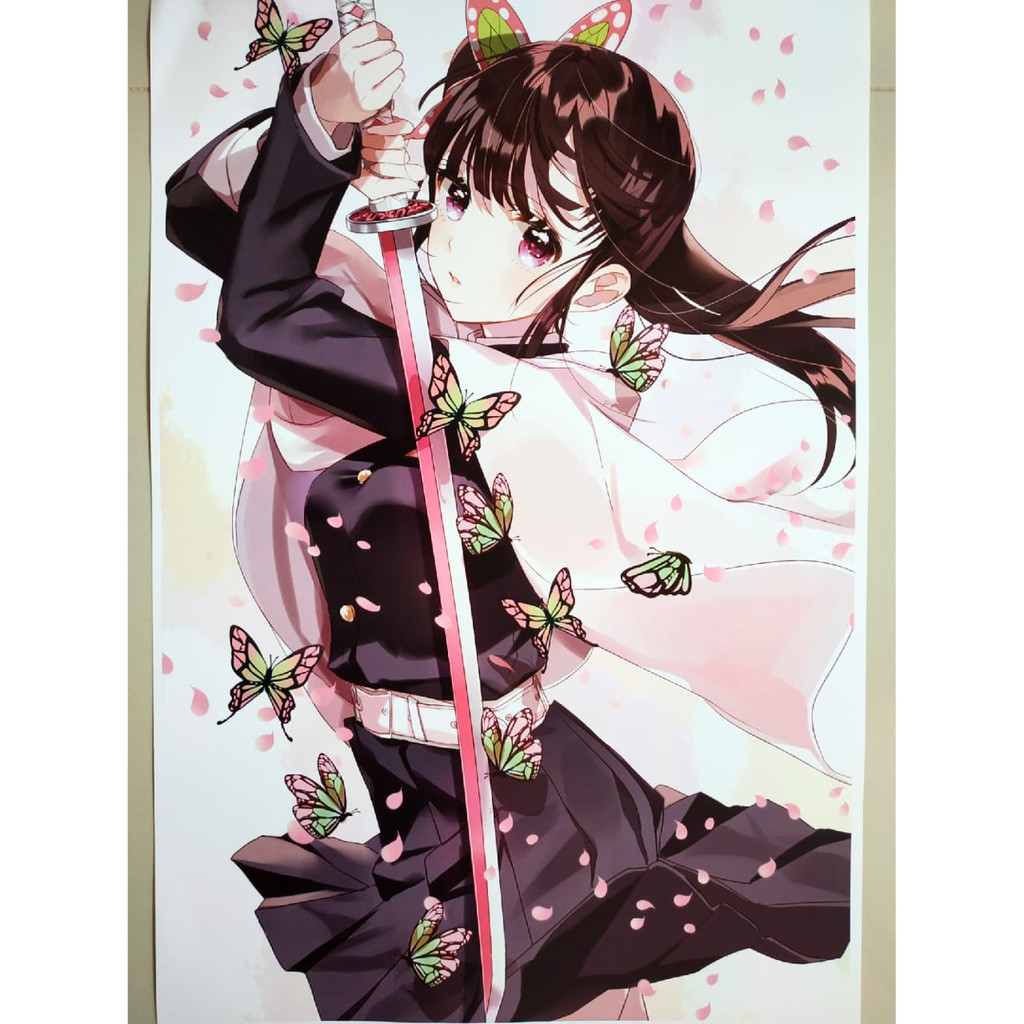 Kimetsu No Yaiba 19 Demon Slayer Kanao Tsuyuri Anime Poster Shopee Singapore