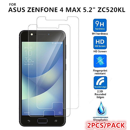 2pcs Asus Zenfone 4 Max 5 2 Zc520kl 2 5d 0 26mm 9h Premium Tempered Glass Shopee Singapore