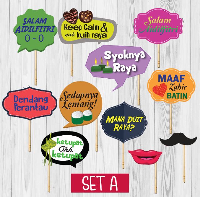 hari raya photo booth props,maldabeauty.com