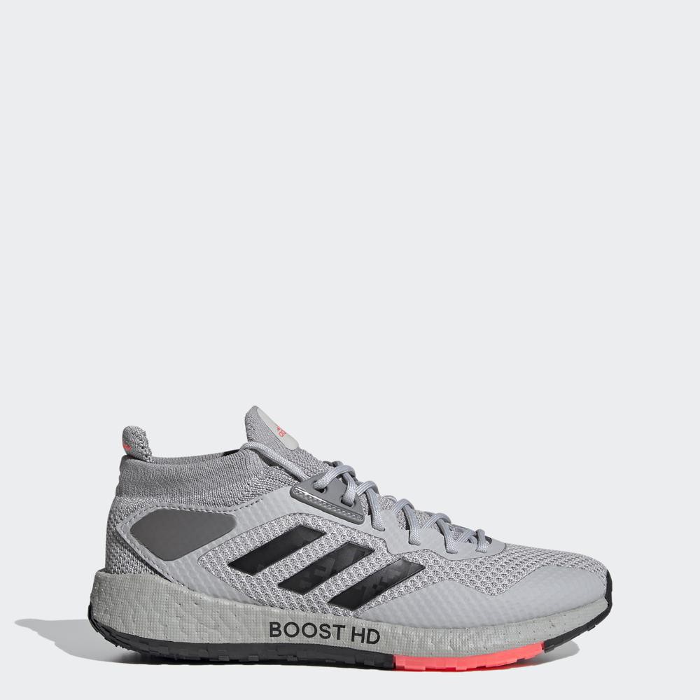 grey adidas running shoes womens