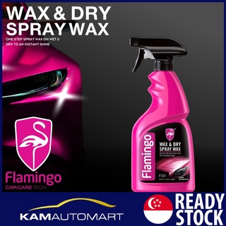 Flamingo Wax & Dry Spray Wax 500ml Car Care (KAM AUTO MART PTE LTD)