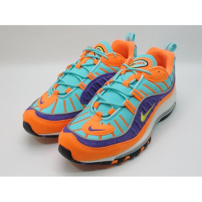 nike air max 98 qs turquoise orange purple