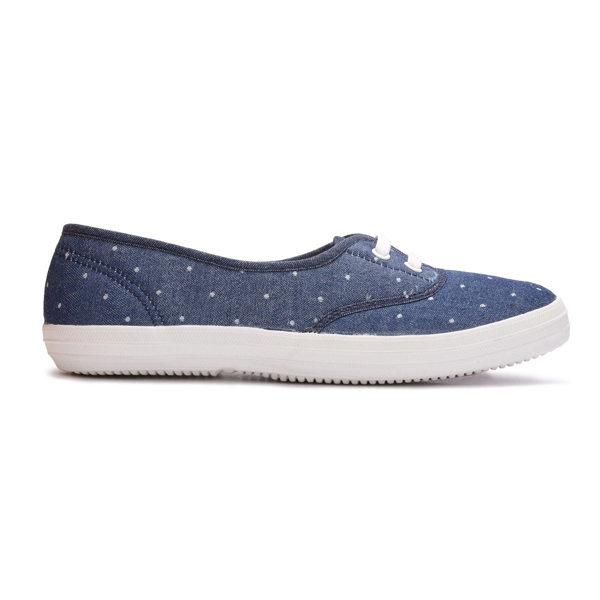 polka dot slip on sneakers