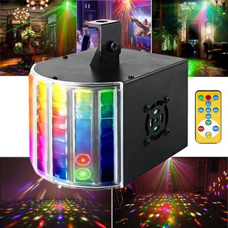 with Remote DJ Lights SOLMORE18W DMX512 RGB LED Party Lights Sound Actived Disco Lights for Stage Lighting Wedding Birthday Karaoke Show Color Changing AC110-240V 