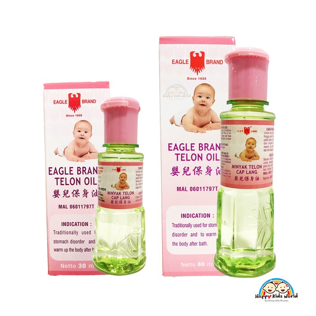 Shop Malaysia Eagle Brand Telon Oil Baby Oil Minyak Telon Cap Lang Shopee Singapore