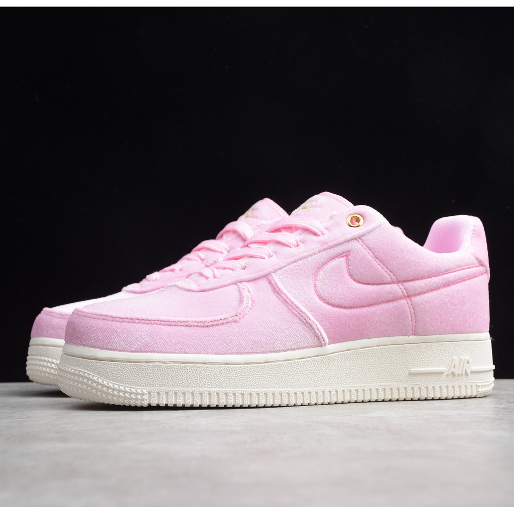 pink velvet air force 1