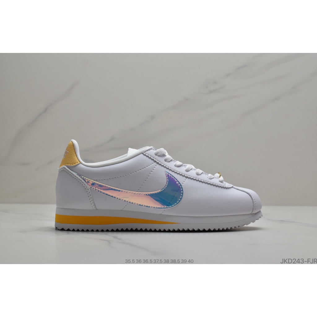 all white cortez nike