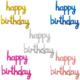 Happy Birthday Letter Alphabet Foil Balloon Set Lowercase Letters