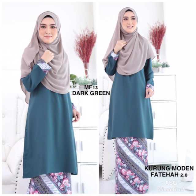 Baju Kurung Moden S 5xl Kurung Fatehah 2 0 Ready Stock Shopee Singapore