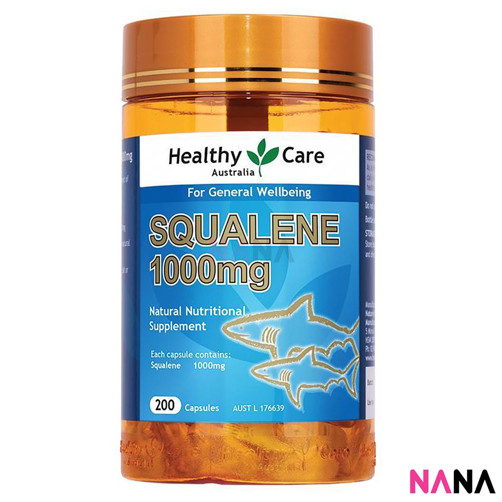 Healthy Care Squalene 1000mg 200 Capsules | Shopee Singapore