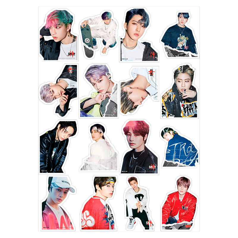 kpop stray kids phone laptop diy stickers cute photo stickers for