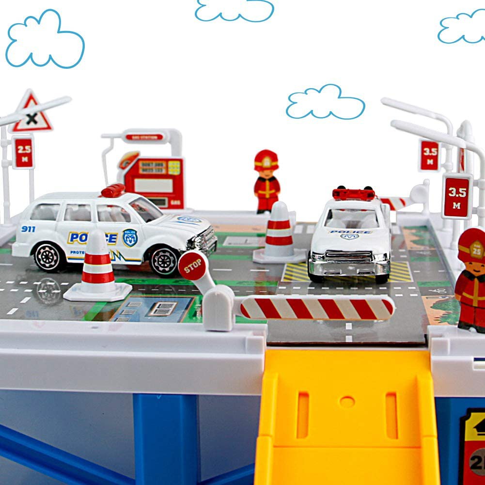 build your own wooden toy garage