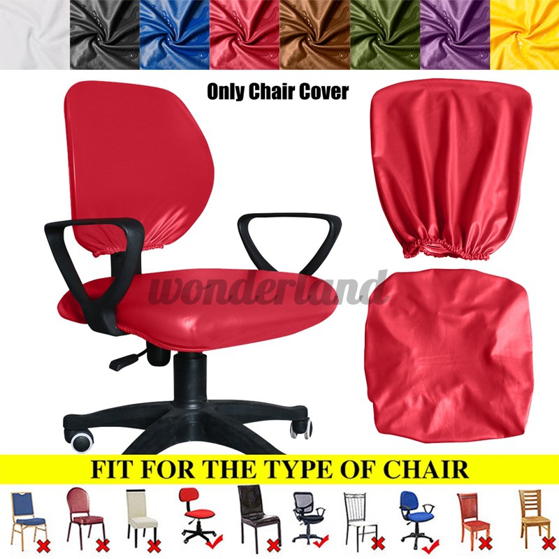 8 Color Office Chair Cover Waterproof, Leather Office Chair Arm Covers