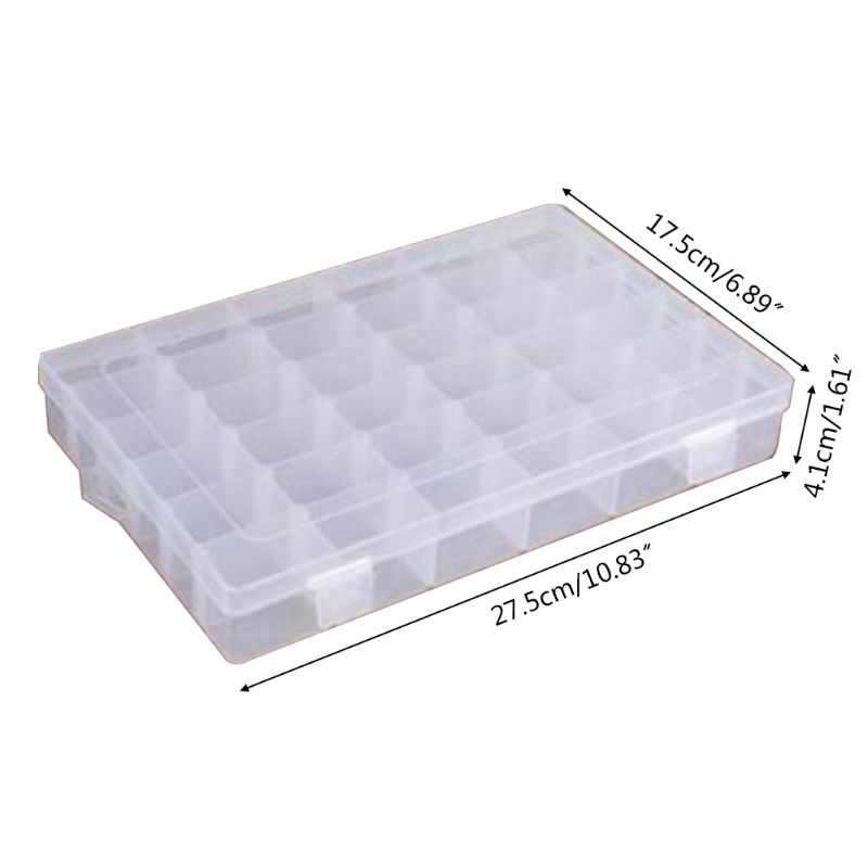 - Free Letter Stickers 1pc 36 Grids + 2pc 15 Grids 3 Pack Snowkingdom Plastic Grid Box Storage Organizer Case for Display Collection with Adjustable Dividers 