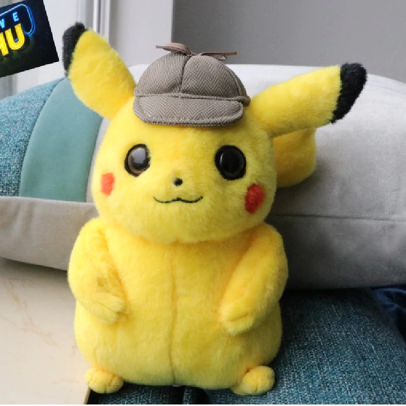 realistic detective pikachu plush