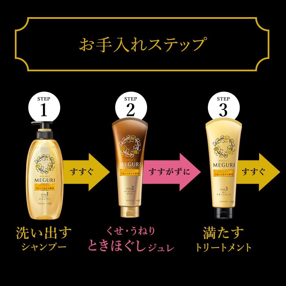 Kao Asience Meguri 3 Step Care Set 870ml Japan Import Shopee Singapore