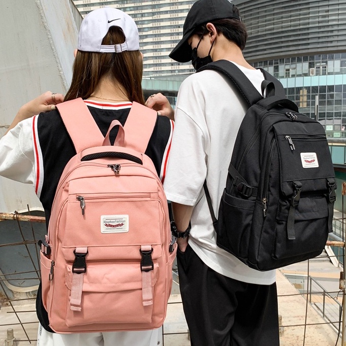 Student Unisex Backpack Large Capacity Water resistant Korean Trendy Travel Bag Hiking Bag