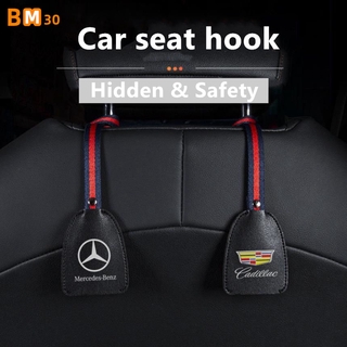 Car Hook Rear Seat Back Hook Hidden (can freely custom length Fit Sports Seats) for Mercedes / BMW / Audi / TOYOTA / HONDA Long Sports Seats Safety Hook