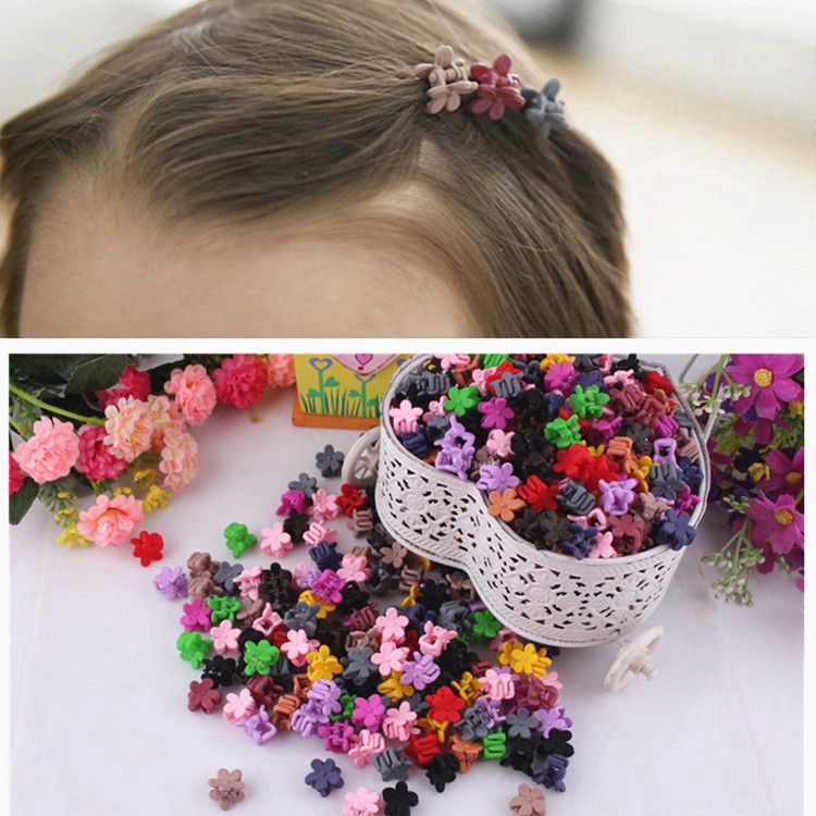 10Pcs Hair Clip Flower Hair Clip Girls Cute Colorful Hair Clips Flower Star  Mickey Small Hair Claws Kids Sweet | Shopee Singapore