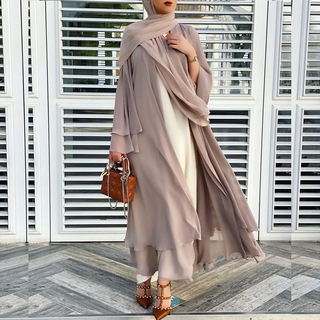 Image of READY STOCK🔥 Abaya Cardigan Robe Muslim Dress Summer