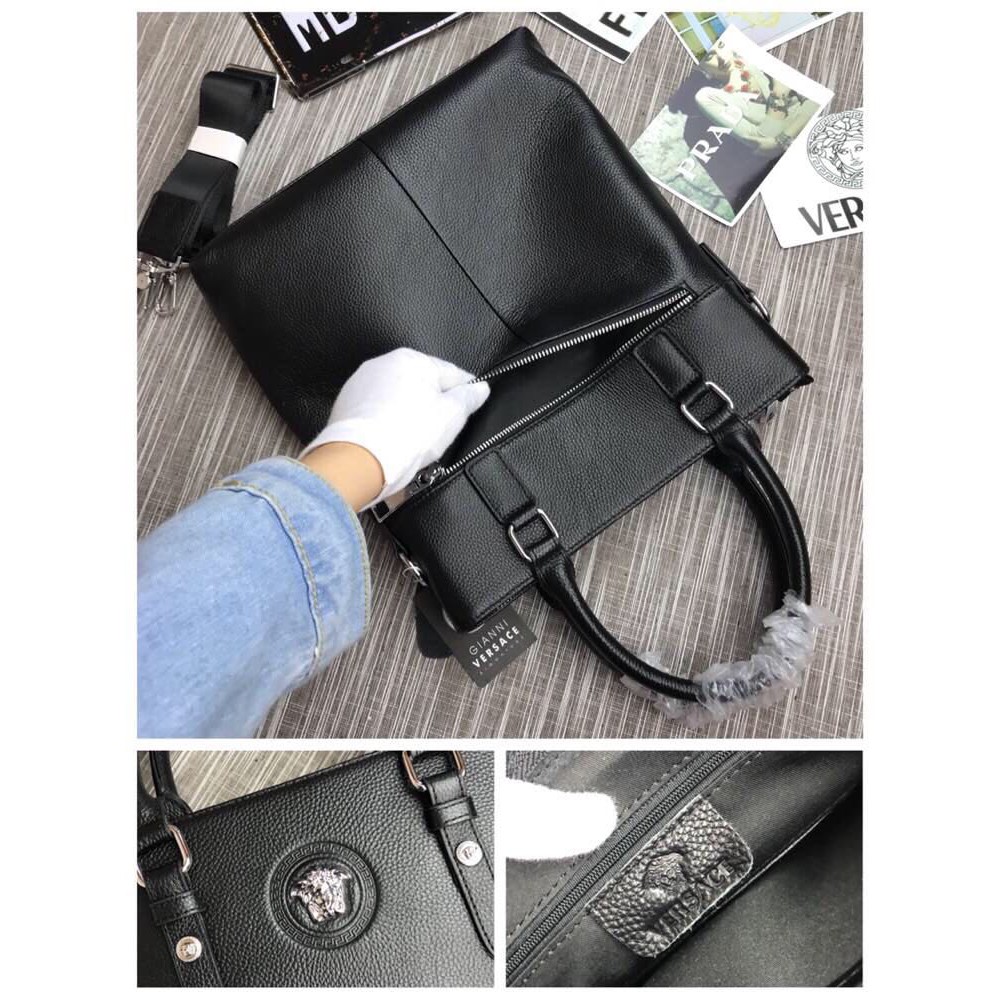 mens versace side bag