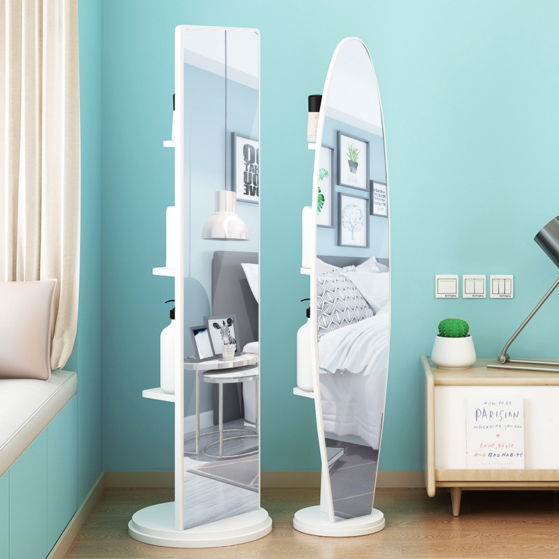 To Mirror Bedroom Three Dimensional Will Mirror Move Rotating Full Length Mirror Woman Household Thin Fitting Mirror