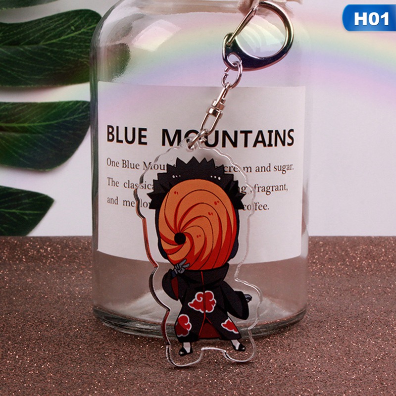 Naruto Hyuga Hinata Acrylic Keychain Key Ring Two Faces Bag Ornament