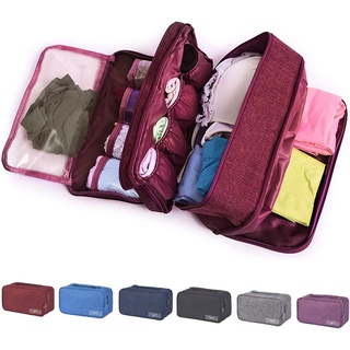 Underwear Bra Storage Bag Waterproof Travel Organizers Multi-Layer Toiletry Packing Cube for Men and Women