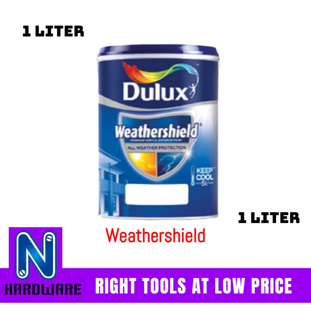 Dulux Weathershield Exterior Wall Paint Home Wall Paint 1l 1 Liter Shopee Singapore
