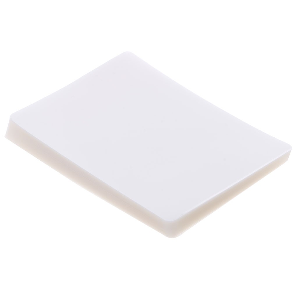 100x Laminate Film 110x160mm 4R 55MIC Laminating Pouch Protect Photo Paper White 