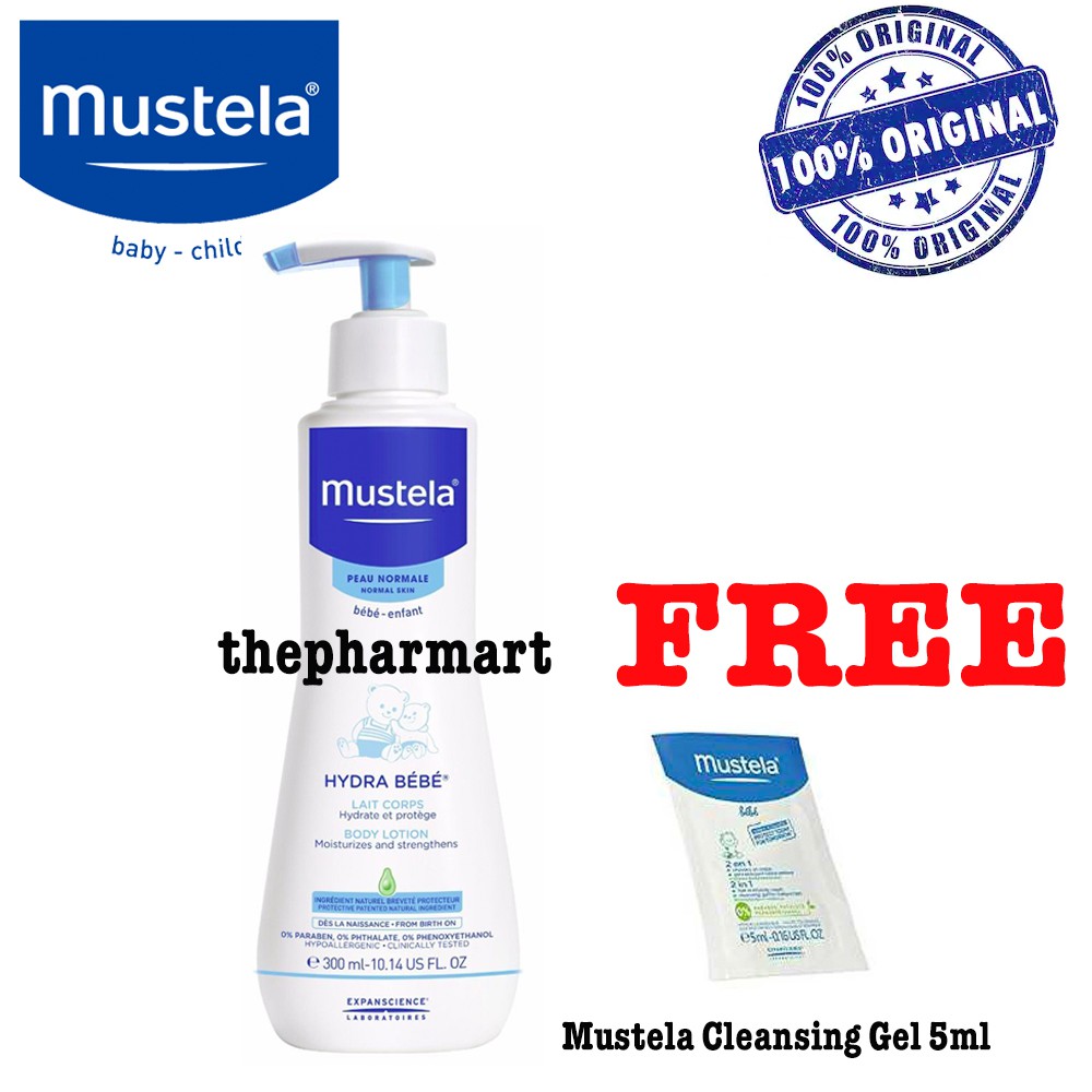 mustela hydra bebe body lotion 100ml