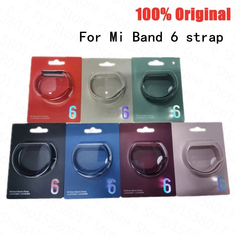 In Stock 100 Original For Xiaomi Mi Band 6 Strap Silicone Brecelet Mi Band6 Wrist Strap For Xiaomi Miband 6 Mi6 Replacement Sport Strap Shopee Singapore