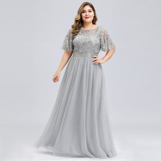 plus size silver sequin dress