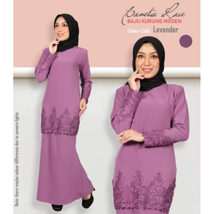  Baju  Raya  2022 Baju  Kurung Moden with Lace Batu Baju  