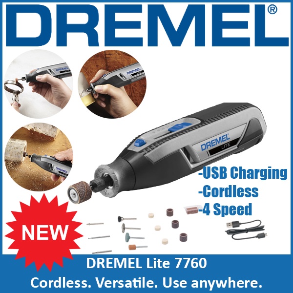 Dremel Lite Cordless 7760 Rotary Tool Shopee Singapore