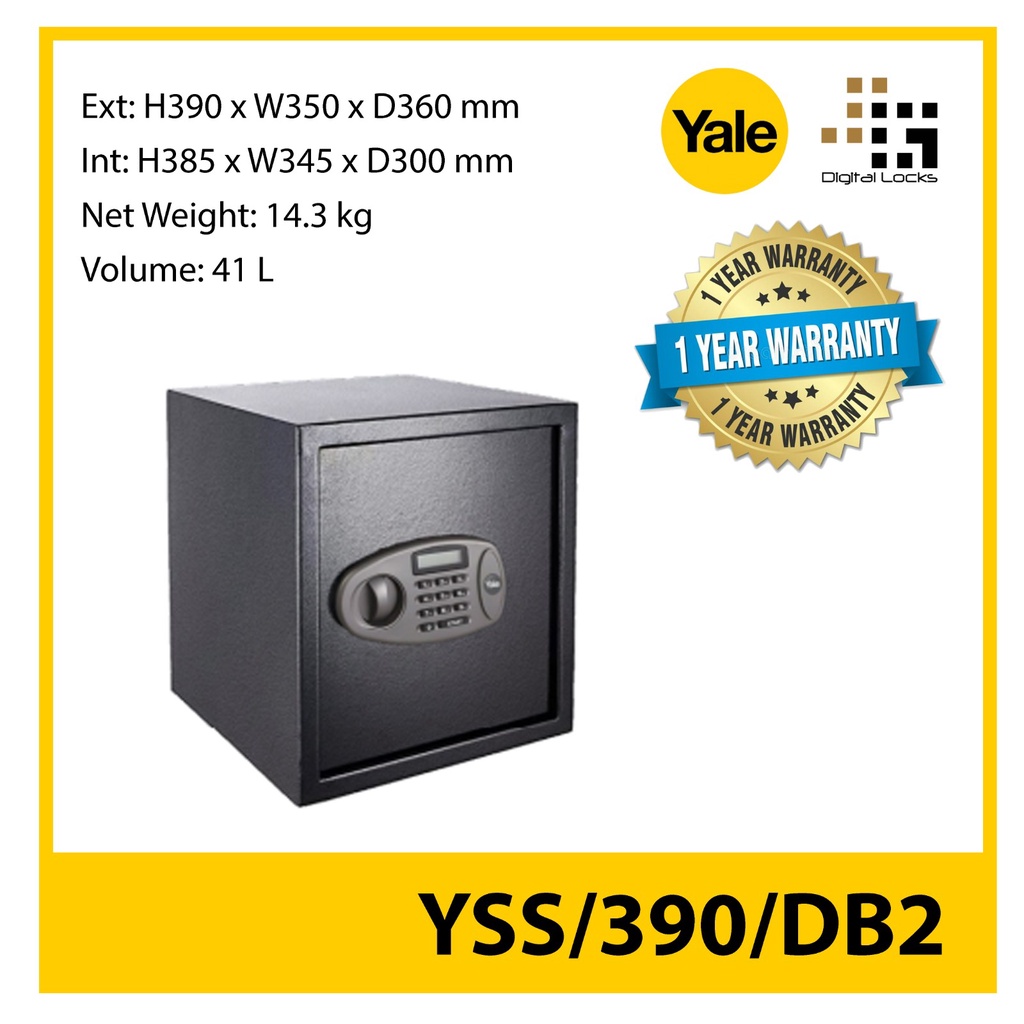 Yale Safe YSS/390/DB2 Shopee Singapore
