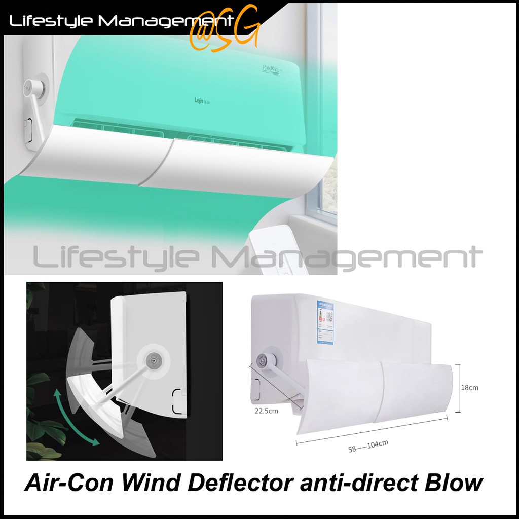 Aircon Air Con AirCon Wind Deflector Shopee Singapore
