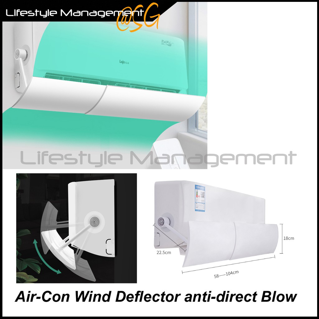 Aircon Air Con Air-Con Wind Deflector | Shopee Singapore